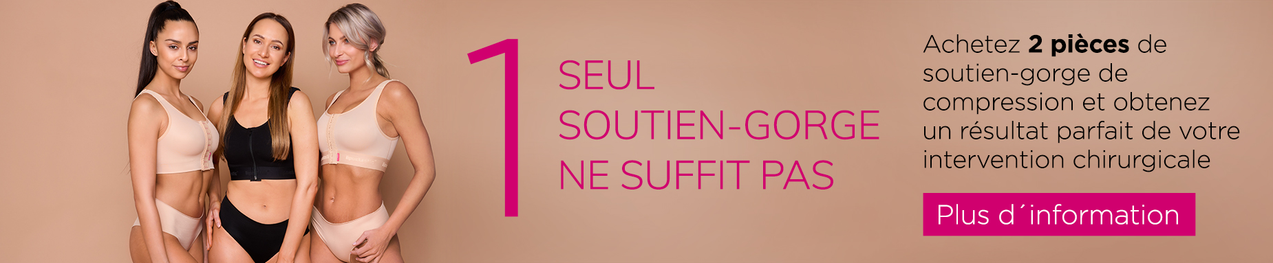 Compression mammaire postopératoire - Banner